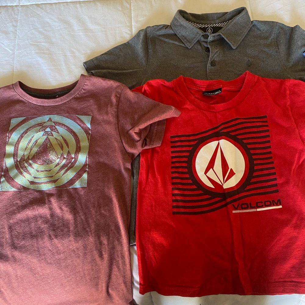 Boys volcom shirt lot size 7